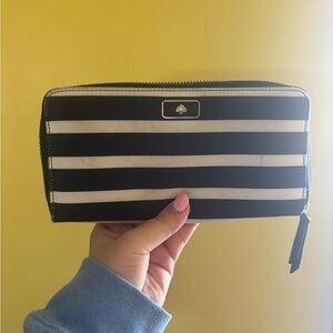 Kate Spade Black Zip-Around Wallet